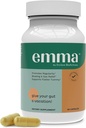 Emma Gut Health - Gas and Bloating Relief, Székrekedés, Leaky Gut javítási - Gut Cleanse & Restare Digestion - Regulate Bowel Mozgalom. Probiotikumok és laxatív alternatív, 60 kapszula