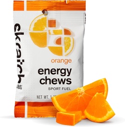 Skratch Labs Energy Chews - 124; Gummies for Running, Cycling, and Sports Performance - 124; Gel Alternative - 124; Orange (10 Pack) - 124; Gluten Free, Vegan