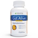 Gut Alive - All Natural Support to Fight IBS, Heartburn, Acid Insection, Acid Reflux, Bloating & Gas. Egyedi formuláció (60 Count of 1)