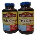 Természet Készült Triple Omega 3 6 9 - Hal, Flaxseed, Sáfrány & Olive Olajok - 2 palack, 180 Softgels