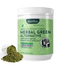Animal Essentials Herbal Green Alternative for Dog & Cats - Super Greens Powder Herbal Supplement with Spirulina, Antioxidánsok, Klorofill - 12 Oz