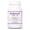 Optimox Iodoral 50 mg Supplement - Kálium Iodide tabletta, Pajzsmirigy- támogatás, Napi vitaminok és ásványi anyagok, Lugol jód oldat - 30 gróf.