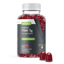 Viteey Prebiotic Fiber Gumies felnőtteknek, 5g - Gut Health & Digestive Soluble Fiber Supply Gumies - Zéró Cukor hozzáadott, Vegan, Gluten- Free - 60 Count