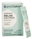 Ashwagandha Relax & De- Stress Powder - Lemon Lavender 14ct Box - 600mg Ashwagandha, 200mg L- Theanine, Holy Basil - Supports Stress, Relaxation - Vegan, No hozzáadott cukor - 14 Servings