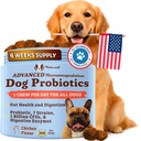 Természetes kutya Vállalat Gut Health & Canine Specifikus probiotikumok sajtok, 1 Napi rágás minden kutya, Prebiotikumok és emésztési enzimek emésztésre, gáz, laza széklet, immunrendszer & bowel támogatás