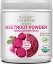 Természeti jóság Beet Root Powder - 56 Servings (8oz) - Nitric Oxide Booster for Energy, Stamina, Heart Health, and Athletic Performance