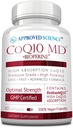 Jóváhagyott Science ® CoQ10 MD - Extra Strength 300mg Pure CoQ10 BioPerine ® - gyorsabb felszívódásra - Optimális támogatás - 60 Vegán kapszula