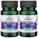 Swanson Iron (vasöntvény) - Ásványi kiegészítés Energia Támogatás - Magas koncentrációjú Formula asszisztálók oxigén szállítás és zsírsav metabolizmus 60 Sgels (2 csomag)