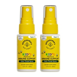 Beeager 's Naturals Kids Propolis Throat Spray 95% Bee Propolis kivonat - Natural Immunity Support & Sore Throat Relief, Antioxidánsok & Gluten- Free, 1,06 oz (2-es csomag)