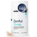 Mida Health ® Zenful Sleep 6- in1 Natural Sleep Aid for Surevents Without Melatonin - 124; Deep Sleep Supplement with Ashwagandha KSM- 66 ® and Venetron ® - 124; Supports Cortisol Maffect 124; 90 Capsite