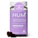 HUM nyugodt Ashwagandha Gumies nőknek és férfiaknak, L-Theanine Ashwagandha kiegészítők napi relaxációs és Clarity Support, Vegan Fast Action Gumi Formula, vegyes Berry Flavor, 60 Gumies
