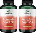 Swanson Pumpkin Seed Oil - High Bioavailable EFA - (100 Softgel Capsules, 1000mg Each) 2 Pack