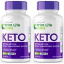 Rize labors - - Trim Life Labs Keto Capsules - Weight Loss Pills - Support Maximum Strength Formula, Keto + ACV kiegészítés (120 kapszula)