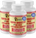 Napfény Naturals Szuper emésztési kiegészítés. Ox Bile & Actived Charcoin for Digestive Support, Bloating Relief, Gut Cleanse, Nutritional Absorption, and Complete Wellness. 100 tabletta. 3 darabos csomagolás