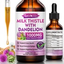 MEENCCD Tej Thistle Folyadékcseppek - Tejpogácsa kiegészítés Silymarinnal, Antioxidáns támogatás, Vegán, Non-GMO, 2 Fl Oz