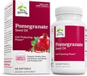 Terry Natural Gránátalma magolaj - Diétás kiegészítés a szív- és érrendszeri egészség támogatására - Herbal Non- GMO kiegészítés Omega- 5 & Gránátkivonat - 60 Softgars
