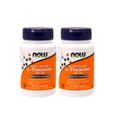 NOW Foods L- Theanine 200 mg, 60 növényi kapszula (2 csomag)