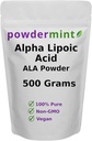 Alpha Lipoic Acid Powder (RS- ALA, Pure ALA) (Multiple Sizes) Antioxidáns (ALA Powder) Scoop
