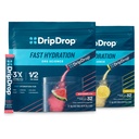 DripDrop hidratálás - Elektrolit Powder Packets - Görögdinnye és Lemon Bundle - 64 gróf