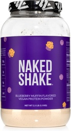 Meztelen shake - Áfonya muffin fehérje por - Ízesített növényi alapú fehérje az amerikai és kanadai mezőgazdasági üzemek MCT olaj, gluténmentes, szómentes, GMO-mentes vagy mesterséges édesítők - 30 szervadékok