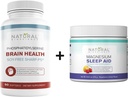 Natural BioScience Soy- Free Fhostatidylserine 100mg & Magnézium Sleep Powder Supplement Bundle - Ultimate Brain Health & Relaxation Support