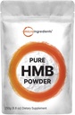 Mikro összetevők Pure HMB Powder, 250 Grams, Erősen támogatja az izom állóképesség, Tartósítás és Erő, Nincs GMO és Vega Friendly