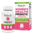 Probulin Womens Probiotic - Vaginal, UT, Gut & Immune Health Lactobacillus Reuteri - 20 milliárd CFU, 12 probiotikus Strains & Prebiotics - 30 Vegan, Gluten Free Capsules for Whole- Body Wellness