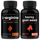 NutraChamps L- Arginine kapszula és Horny Goat Weed kapszula 2 Pack kupak