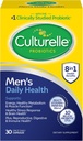 Culturelle Daily Health 8- in1 Probiotic and Multivitamin for men - 30 Count - Naturaly- Sourced Probiotics for Digestive Health & Immune Support, with Magnézium, D3 vitamin, C-vitamin, B12-vitamin