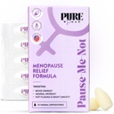 Pure Woman Pause- MeNot Menopauza Relief Vaginal Supposiaries - Vaginal Moisturizer for Menopause Women - E-vitamin & Hyaluronic Acid Vaginal Supposiaries for Dryness, Hot Flash & Night Sweat