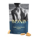 BOND Vitality - All-in-One Male Fertility Supplement - Empfängnis für ihn, Fertilitätsergänzungsmittel für Männer, männliche Wellness Supplement - CoQ10, Vitamine B12, C, D, & E, Katalase, Selen - 120 Kapseln