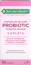 Nature 's Bounty probiotic, Controlled Delivery Dietary Supplement, Supports Digestive, Intestinal and Immune Health, 30 Caplet, 30 Total Servings