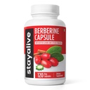 STAY ALIVE Premium Berberine Ceylon fahéjjal, 3- in- 1 Komplex Berberine HCL 1200mg & keserű gourd kivonat, 120 kapszula, extra erős por, Non-GMO & gluténmentes kiegészítés