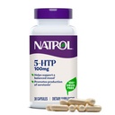 Natrol Mood + Stress 5- HTP 100 mg, Diétás kiegészítés kiegyensúlyozott hangulathoz, kapszula felnőtteknek, 30 kapszula, akár 30 napos ellátmány