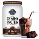 Kert az élet krémes szerves vegán fehérje por + OatMilk, 20 g teljes növényi alapú fehérje, kókuszvíz, MCTs, Sproted Grains, Prebiotikumok, probiotikumok - gluténmentes, csokoládé brownie, 2 LBS