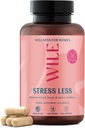 WILE Menopause & Perimenopause kiegészítők Női Ashwagandha - Stress Relief with Black Cohosh - Premenopausal Support for Improved Mood, Sleep, Hormon Balance - Vegan, 30 Servings
