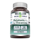 Amazing Formulas Melatonin Plus L- Theanine 15.5 Mg. 124; Tablets Supplementary 124; Non- GMO.