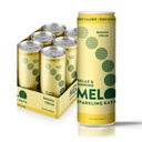 Melo Sparkling Kava Drink, Banana Cream, Sugar Free Nem Alkoholos italok zéró kalóriával, Gluten Free, Vegan, 100% Természetes Mocktail 100 mg Kava Root per Drink, 6 Pack, 12 Oz Cans