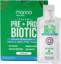 Manna Vitaminok Fejlett Liposomal Prebiotic + probiotikus csomagok - 40 milliárd CFU, 8 Strains - Gut, Digestive, Immun Support - Magas abszorpció, Shelf- Stable, Napi kiegészítés, 30 egyszeres szerv