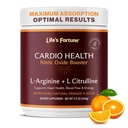 Life 's Fortune 5000mg L- Arginine Supplement Powder & 1000mg L- Citrulline, High Potency Nitric Oxide Health Booster, Endurance, Workout Performance, Natural Orange Flavor (20 szerváció)