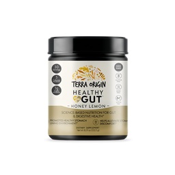 Terra ORIGIN Egészséges Gut Powder (Honey Lemon) - 124; 30- Servings with L- Glutamin, Cink, Glucosamine, Slippery Elm Bark and More!