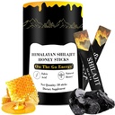 Shilajit Méz Sticks, Himalájai Shilajit Méz Sticks, Tiszta Himalája Resin, Méz & Saffron, 30 Magas abszorpciós Sticks Energia, Erő és Kognitív Támogatás