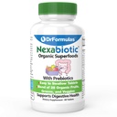 DrFormulas Organic Prebiotic Fiber for Consultation Relief 124; Nexabiotic Superfood Tabs for Probiotic Digestive Health, 60 tabletta