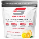 Gránit GX előedzés kiegészítés, Tangerine Blast Flavor, Támogató Fókusz, Energia, & Performance with Teacrine, L- Citrulline, Betaine, & A- GPC (20 szerváció)