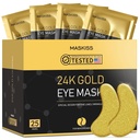 24k Gold Under Eye Patches (25 pár), szemmaszk, Collagen Skin Care termékek, Szemfoltok Puffy Eyes, szem maszkok sötét körök és puffadás