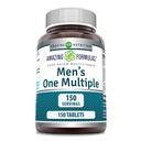 Amazing Formulas Men 's One Multivitamin Supplementary 124; Food Based - 124; 150 Tablets - Vitaminok tökéletes keveréke, Ásványok és probiotikumok - 124; Non- GMO - 124; Gluténmentes - 124; Made in USA