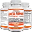 Adrenal Support and Cortisol Manager - 90 kapszula, Addrenal Health Supplement with Ashwagandha, Licorice Root, Rhodiola Rosea, Ginseng, Holy Basil for Adrenal fáradtság nők és férfiak