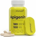 LongLifeNutri Apigenin 100mg - Természetes bioflavonoid kamilla kivonat, 180 Vegetáriánus kapszula, Supplement for Sleep, Mood, & Relaxation, 6- hónap ellátás, GMP Certified, Készült USA