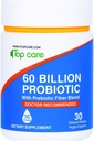 Probiotikumok 60 milliárd CFU - 10 Strains + Organic Prebiotics - Immune, Digestive & Gut Health - Támogatja alkalmi székrekedés, Hasmenés, Gáz & Bloating - nőknek és férfiaknak - 30ct