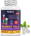 NuBest Tall Kids - Toddlers Vitamins and Kids Vitamins for Age 2 to 9 - Support Bone Strength, Teljes egészség és immunitás - Animal Shapes - 90 Chewable Berry Tablets - 124; 6 hetes ellátás